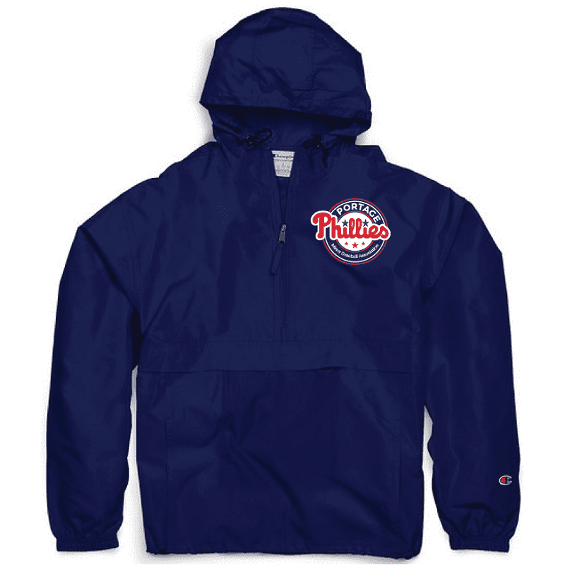 CO200 Champion Packable Anorak 1/4 Zip Jacket - Navy - The Screen Door