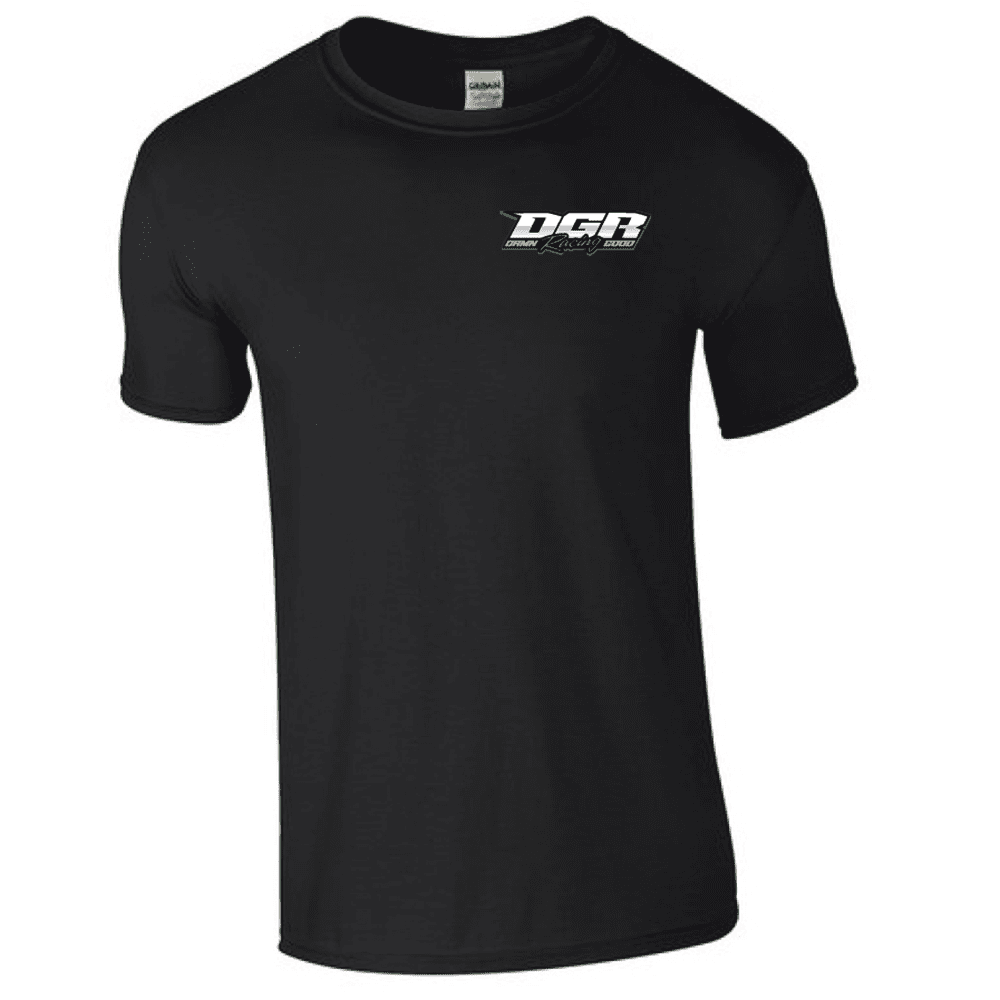 G640 Gildan Soft Style T-Shirt - Black (Green Logo)