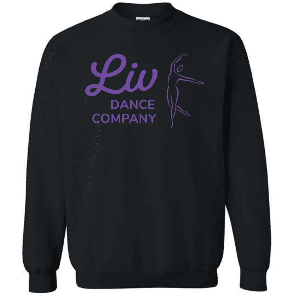 G180 Gildan Heavy Blend Fleece Crew Sweatshirt - Black