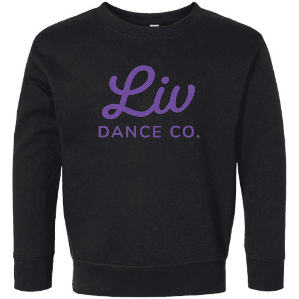 3317 Rabbit Skins Toddler Fleece Crewneck Sweatshirt - Black