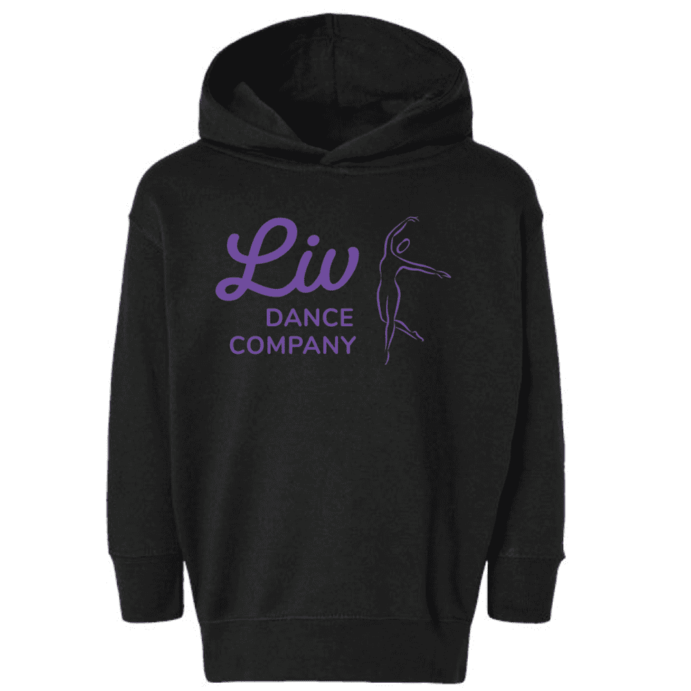 3326 Rabbit Skins Toddler Fleece Pullover Hoodie - Black