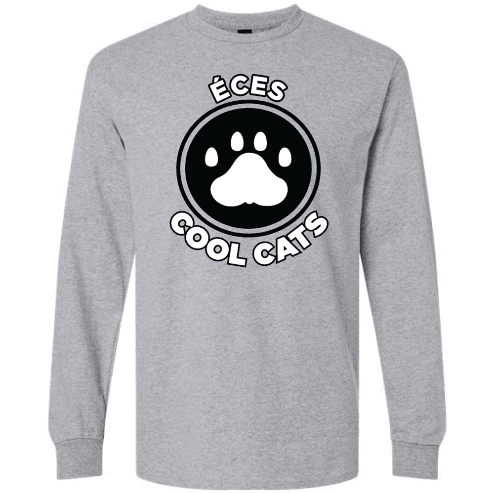 G240 Gildan Ultra Cotton Long Sleeve T-Shirt - Sport Grey