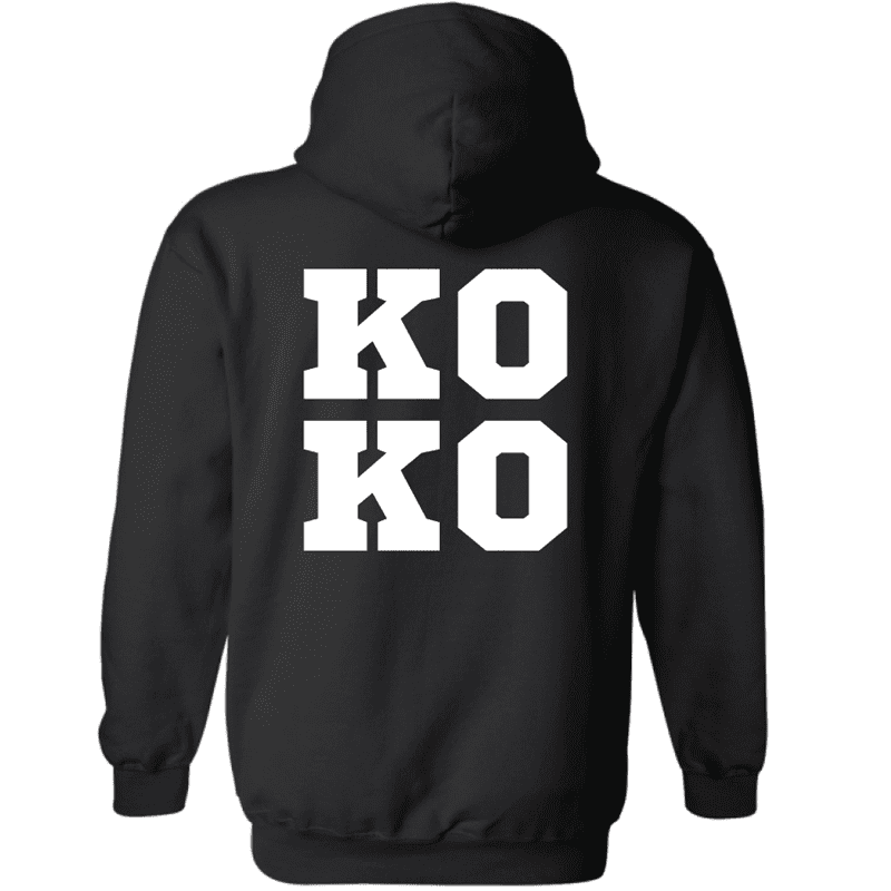 G185 Gildan Heavy Blend 8 oz., 50/50 Hooded Sweatshirt - Black - Image 2