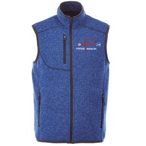 12502 Trimark Men's Fontaine Knit Vest - Metro Blue Heather