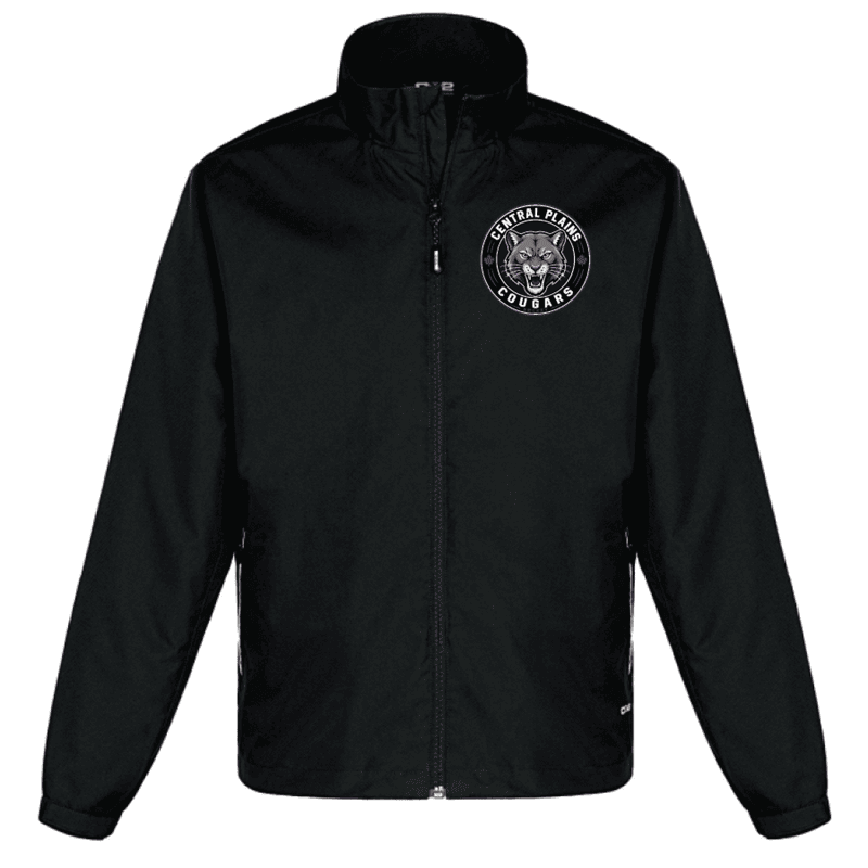 4170 Athletic Mesh Lined Track Jacket - Black