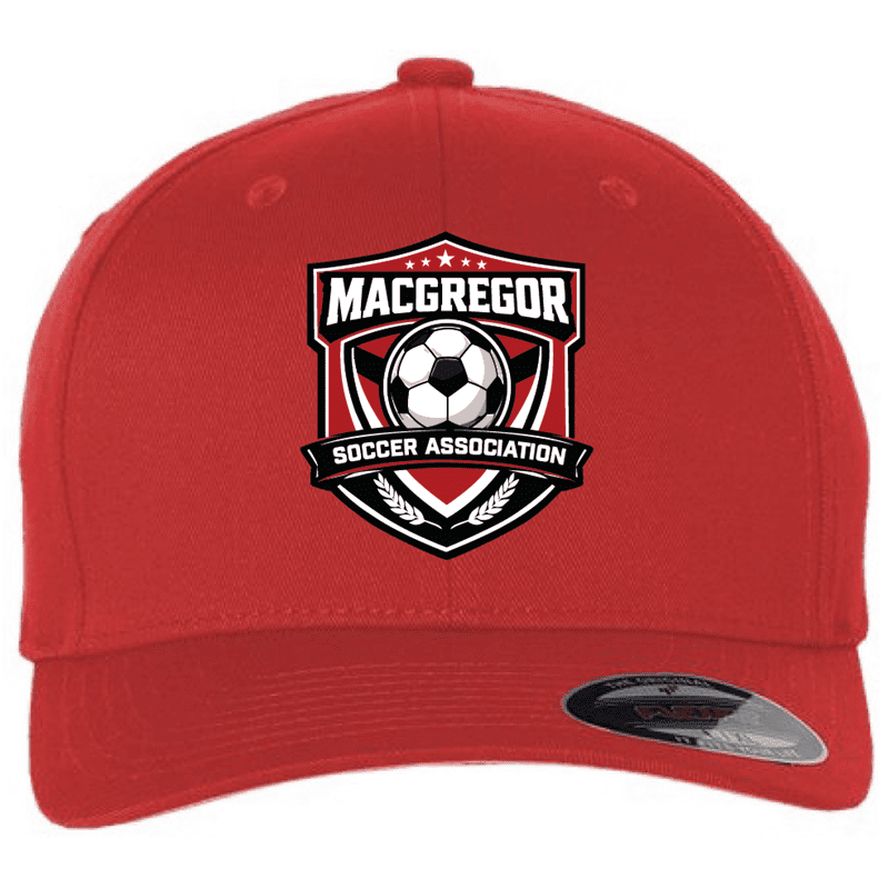 6277 Flexfit Cotton Blend 6 Panel Cap - Red
