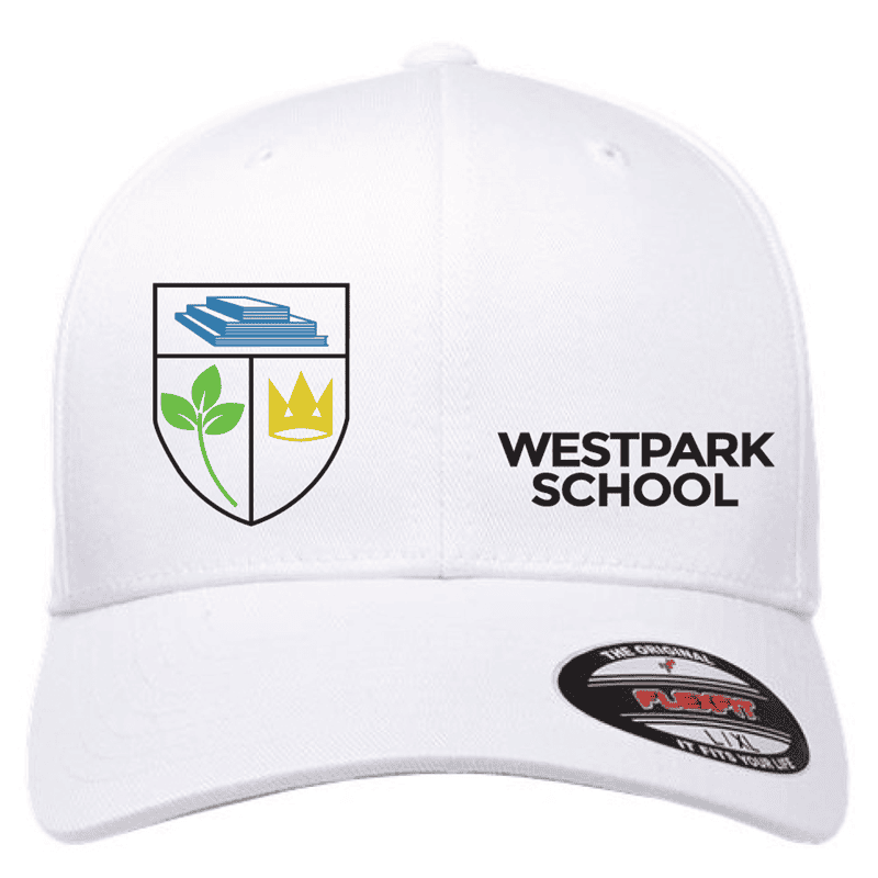 6277 Flexfit Cotton Blend 6 Panel Cap - White