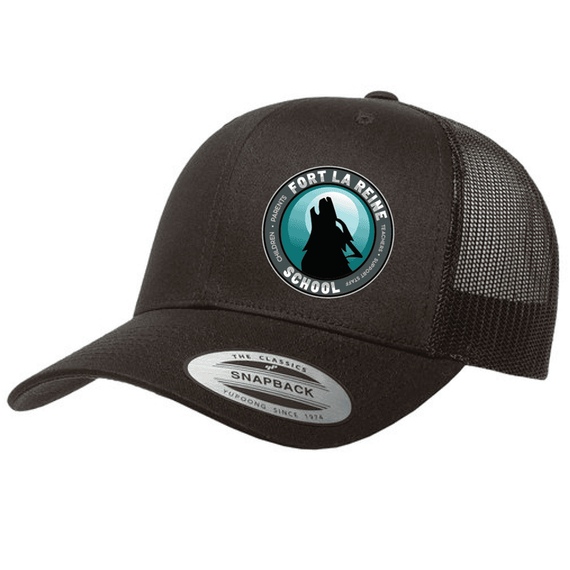 6606 Yupoong Adult Retro Trucker Cap - Black
