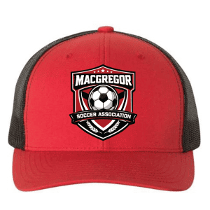 6606 Yupoong Adult Retro Trucker Cap - Red/Black