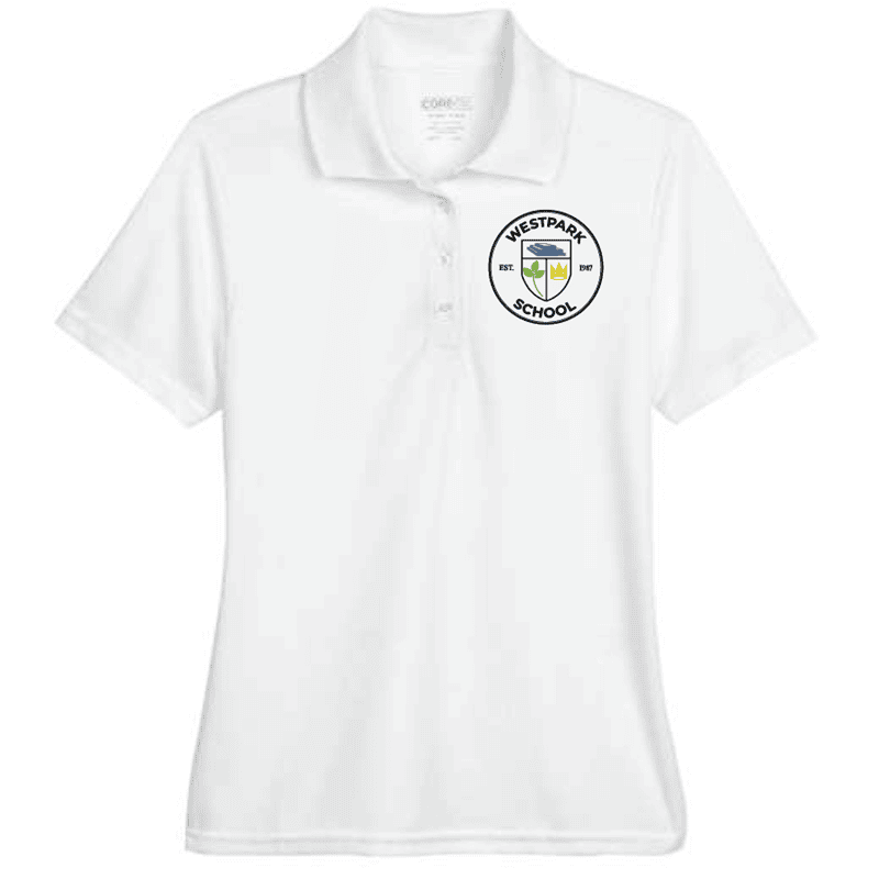 78181 Core365 Ladies' Origin Performance Pique Polo - White