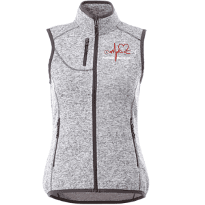 92502 Trimark Women's Fontaine Knit Vest - Light Heather Grey