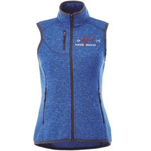 92502 Trimark Women's Fontaine Knit Vest - Metro Blue Heather