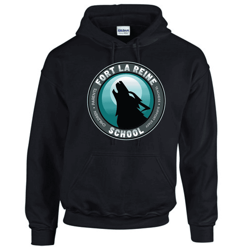 G185 Gildan Heavy Blend 8 oz., 50/50 Hooded Sweatshirt - Black