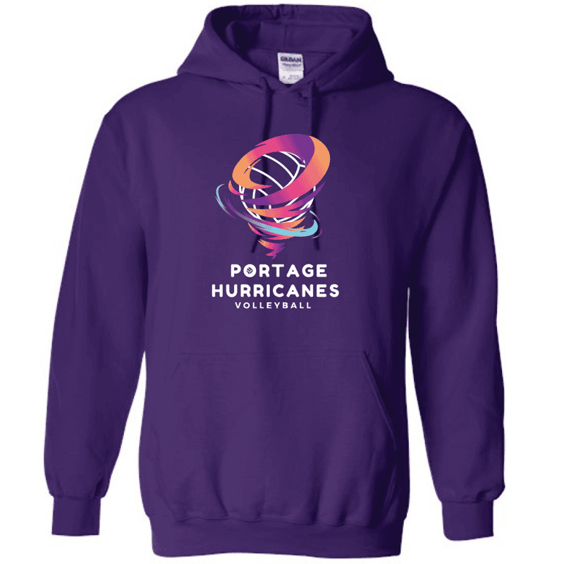 G185 Gildan Heavy Blend 8 oz., 50/50 Hooded Sweatshirt - Purple