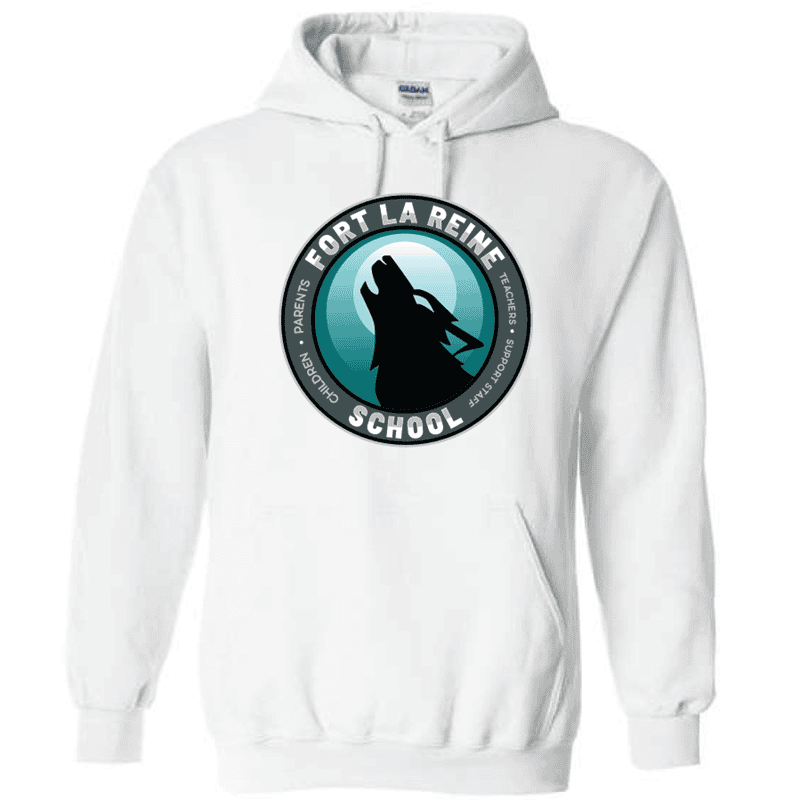 G185 Gildan Heavy Blend 8 oz., 50/50 Hooded Sweatshirt - White