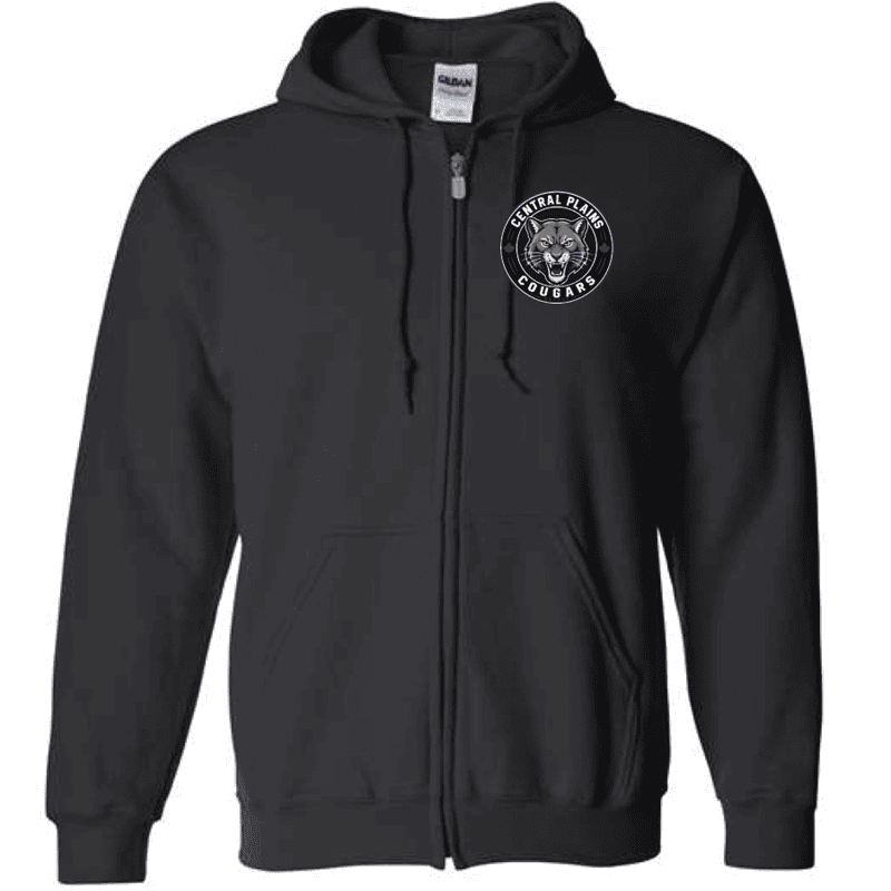 G186 Gildan Heavy Blend Full-Zip Hooded Sweatshirt - Black
