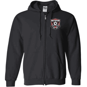 G186 Gildan Heavy Blend Full-Zip Hooded Sweatshirt - Black