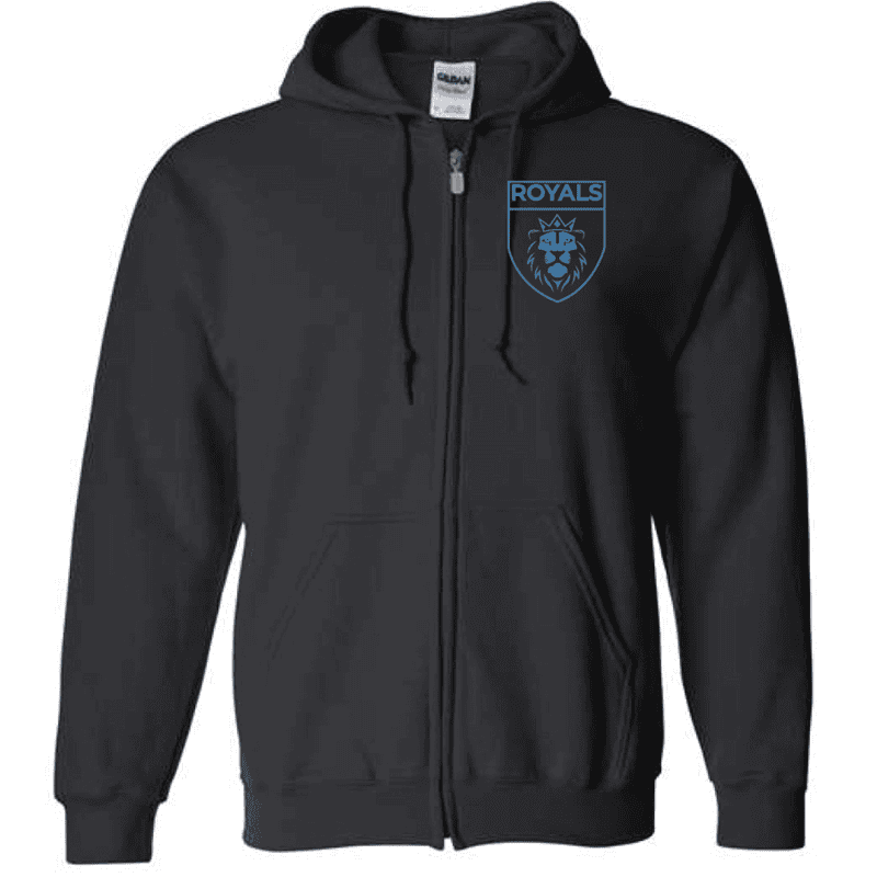G186 Gildan Heavy Blend Full-Zip Hooded Sweatshirt - Black