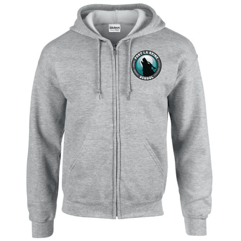 G186 Gildan Heavy Blend Full-Zip Hooded Sweatshirt - Sport Grey