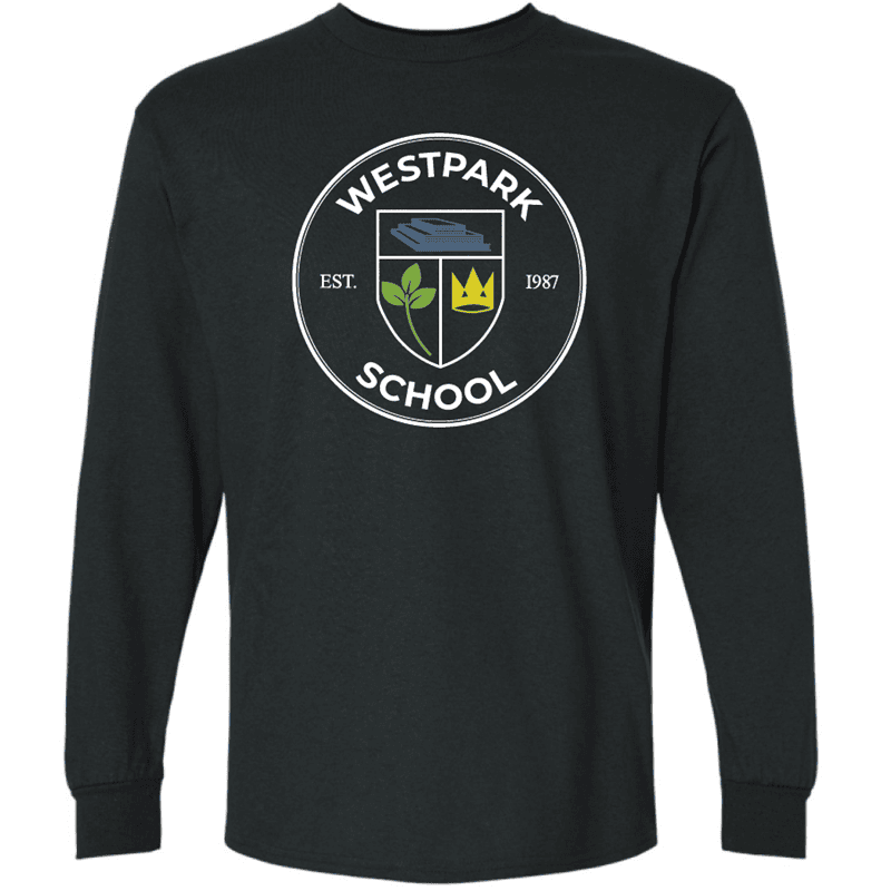 G240 Gildan Ultra Cotton Long Sleeve T-Shirt - Black