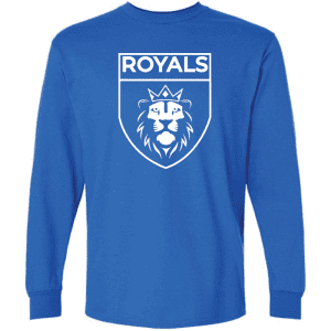 G240 Gildan Ultra Cotton Long Sleeve T-Shirt - Royal Blue