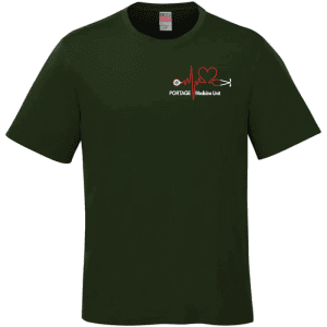 S05610 CSW 24/7 Parkour Ring Spun Combed Cotton Crewneck T-Shirt - Forest Green
