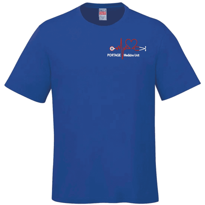 S05610 CSW 24/7 Parkour Ring Spun Combed Cotton Crewneck T-Shirt - Royal Blue