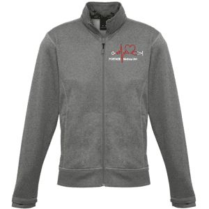 SW520M Fashion Biz Collection Mens' Hype Full Zip Jacket - Grey Marle