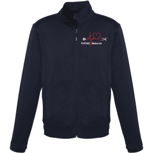 SW520M Fashion Biz Collection Mens' Hype Full Zip Jacket - Navy
