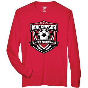 TT11LS Team 365 Performance Long Sleeve Shirt - Sport Red