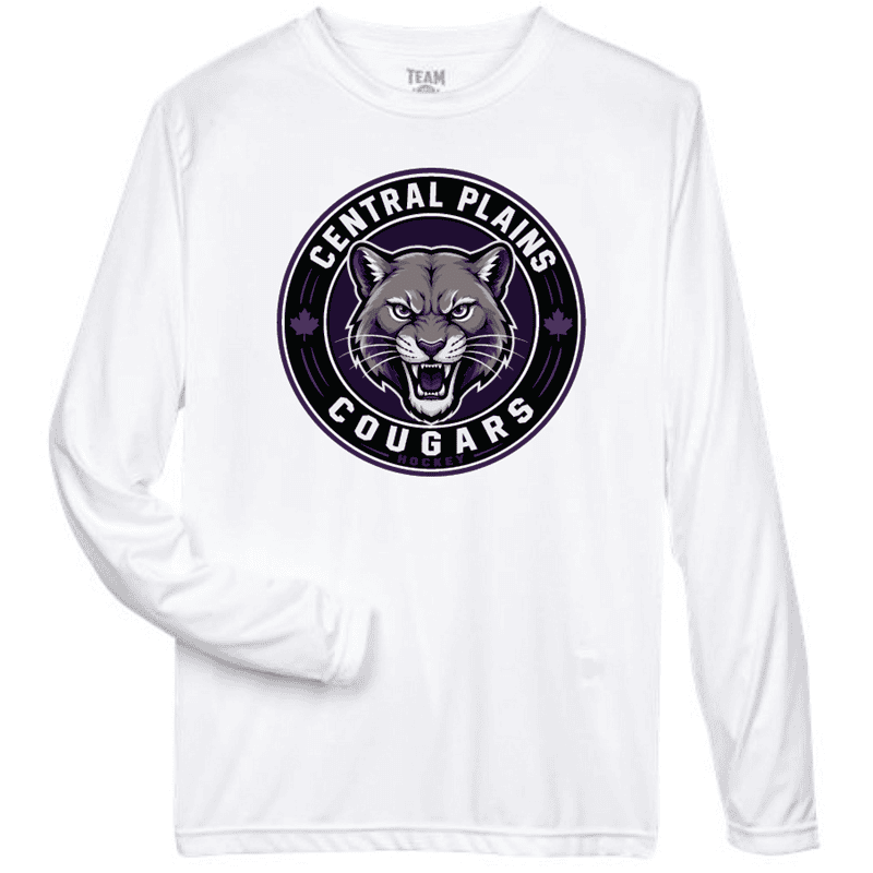 TT11LS Team 365 Performance Long Sleeve Shirt - White
